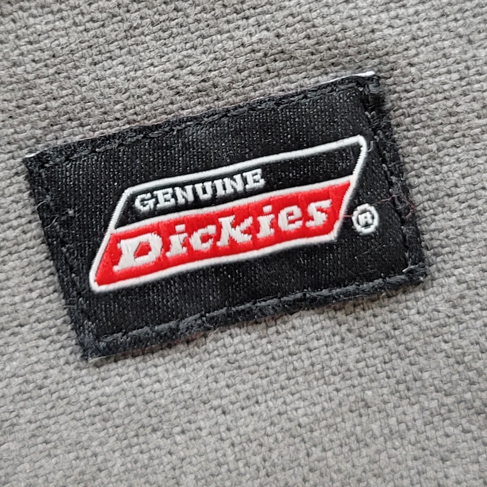 Dickies Pants Mens 34x30 Grey Relaxed Fit Canvas Carpenter Workwear Pocket